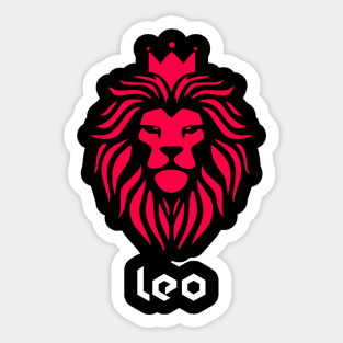 Birthday zodiac sign Leo Lion king Sticker